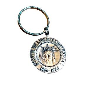 100 anniversary of Statue of Liberty commemorative keychain